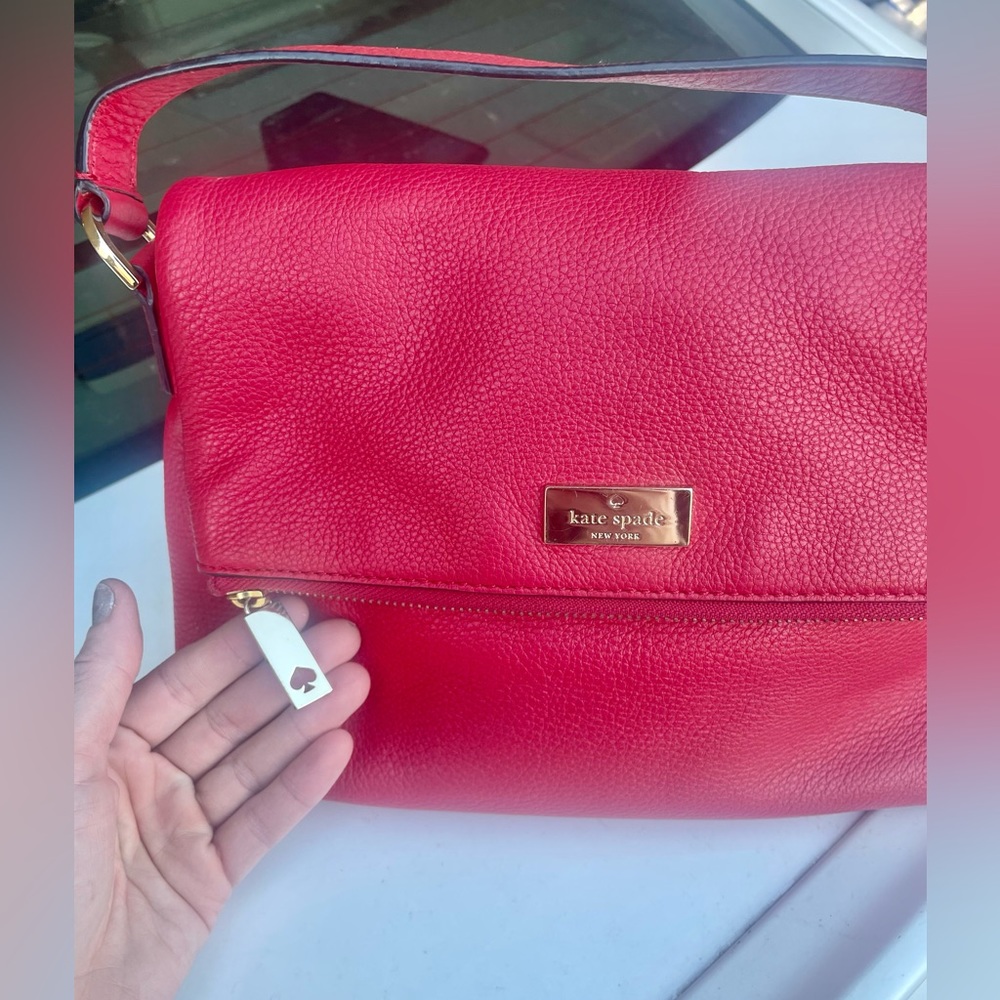 ♠️ kate spade Leila Pebbled Leather Flap Shoulder Bag ♠️ - Picture 10 of 16